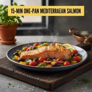 15-Min One-Pan Mediterranean Salmon