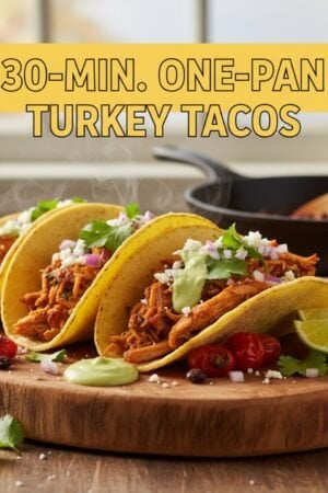 30-Min. One-Pan Turkey Tacos