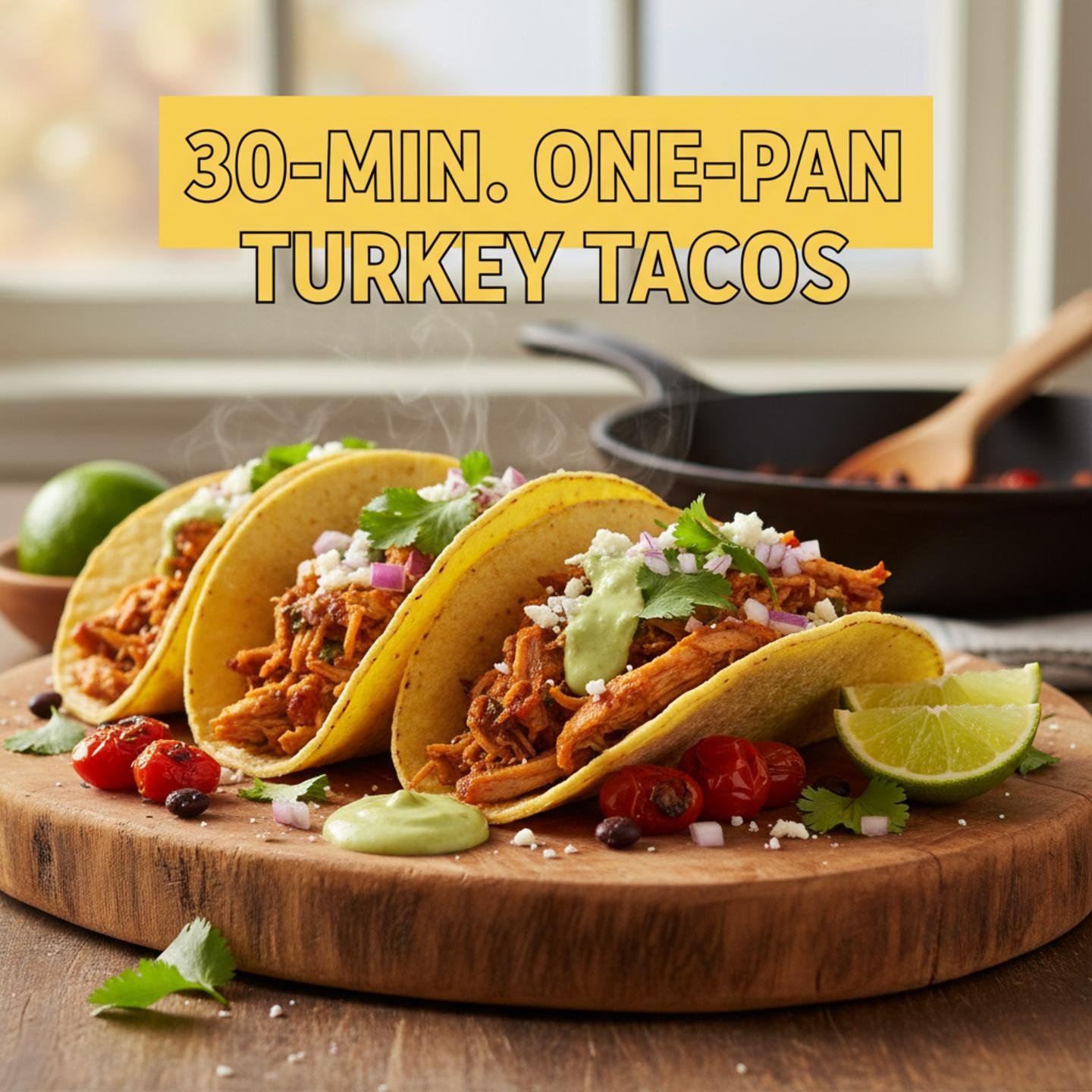 30-Min. One-Pan Turkey Tacos