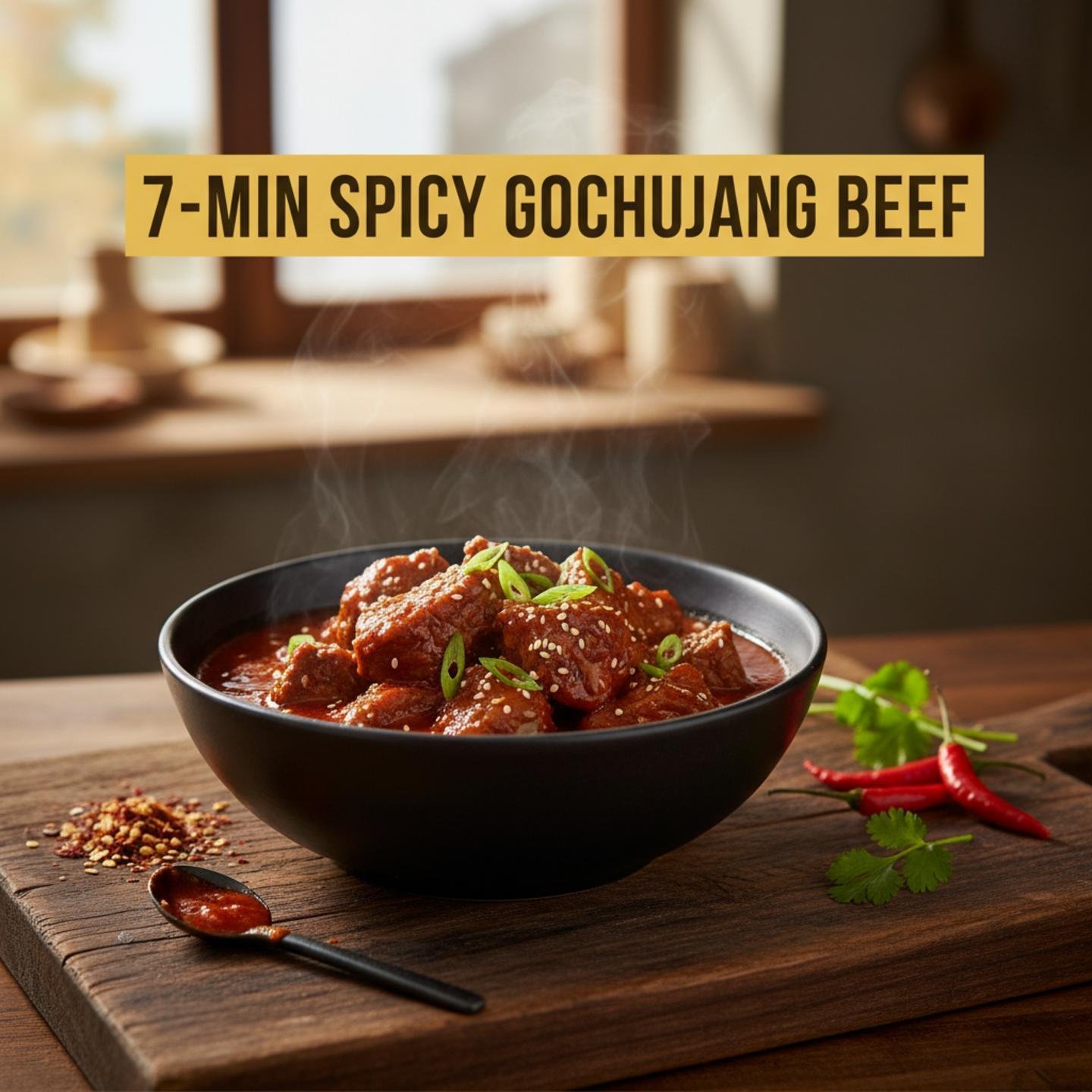 7-Min Spicy Gochujang Beef