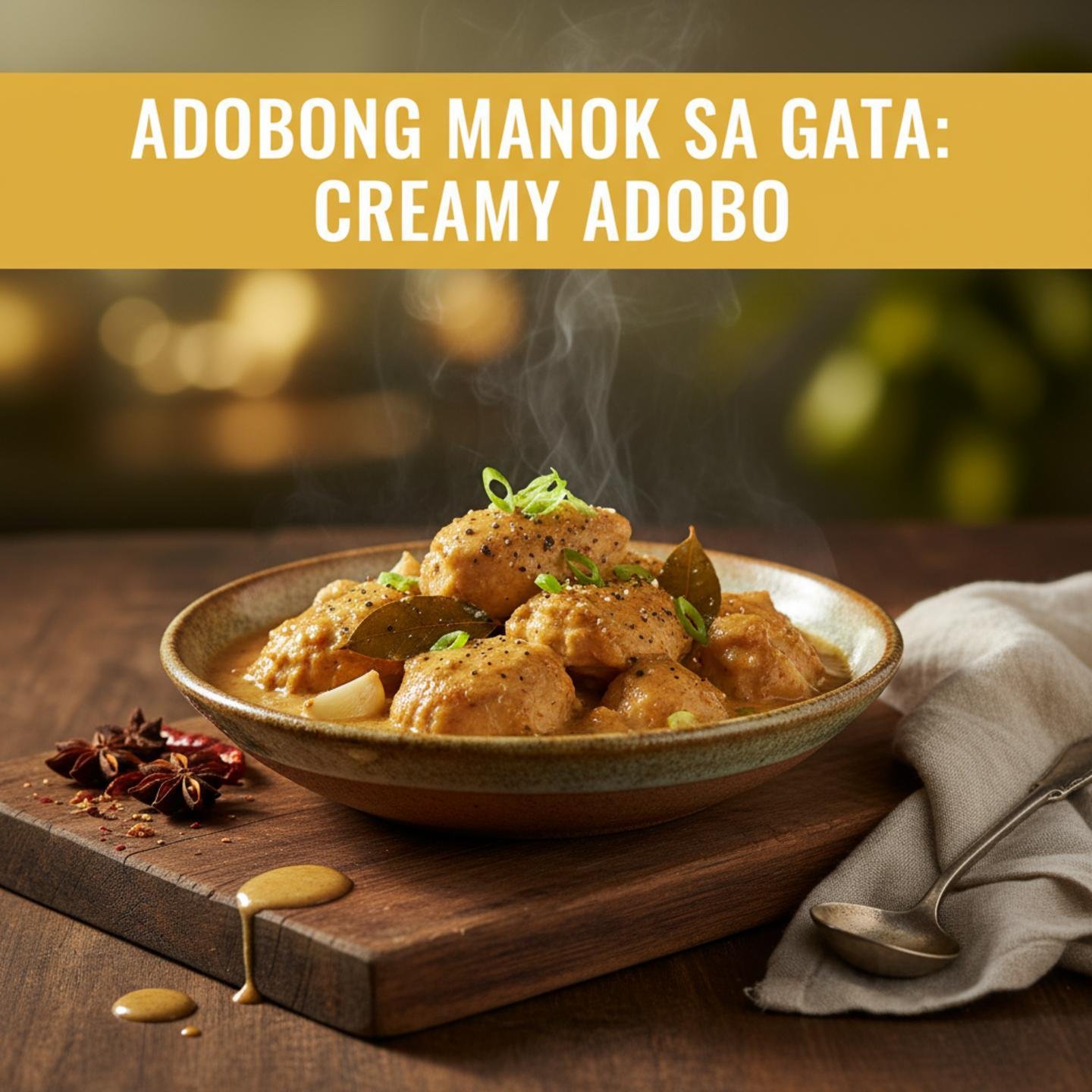 Adobong Manok sa Gata: Creamy Adobo
