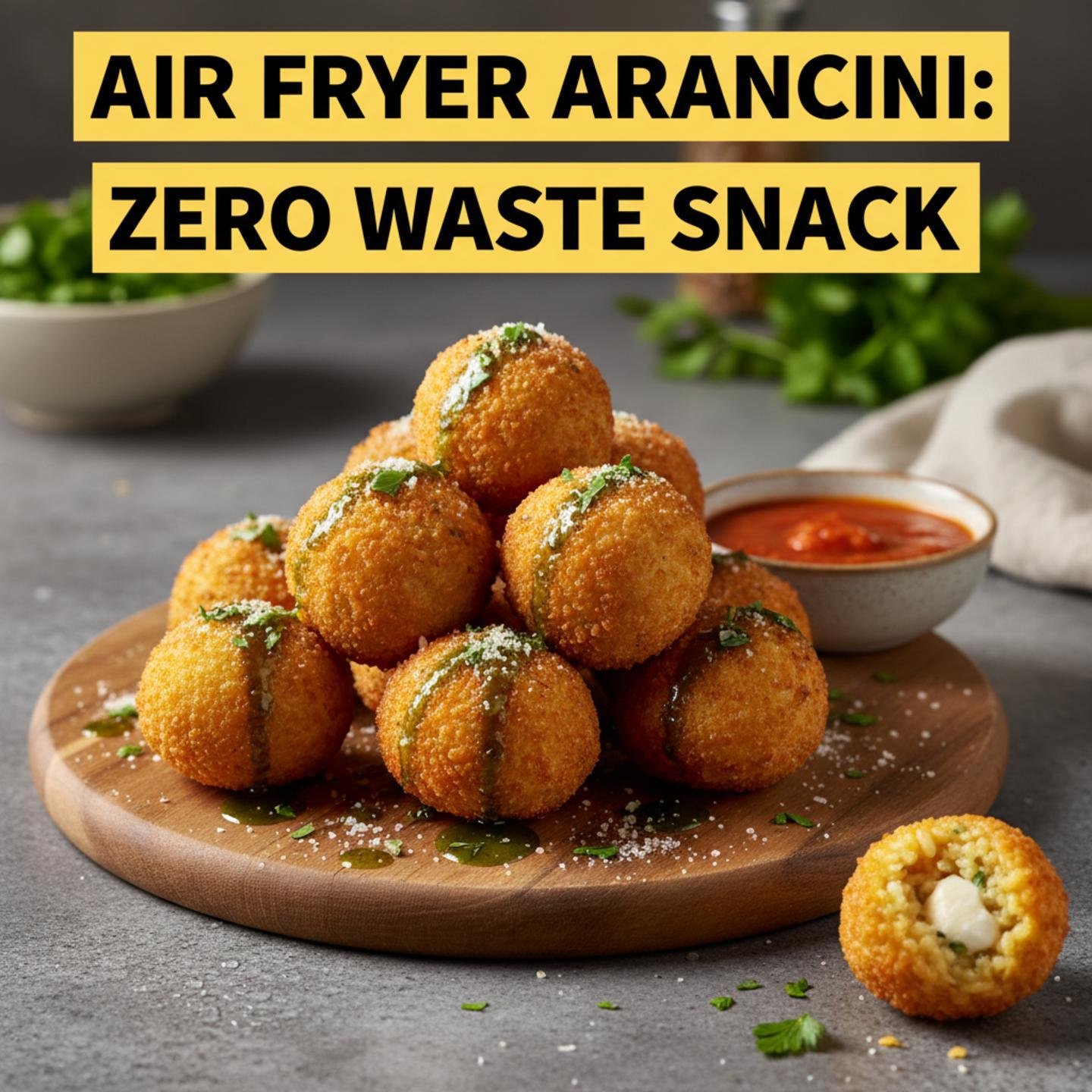 Air Fryer Arancini: Zero Waste Snack