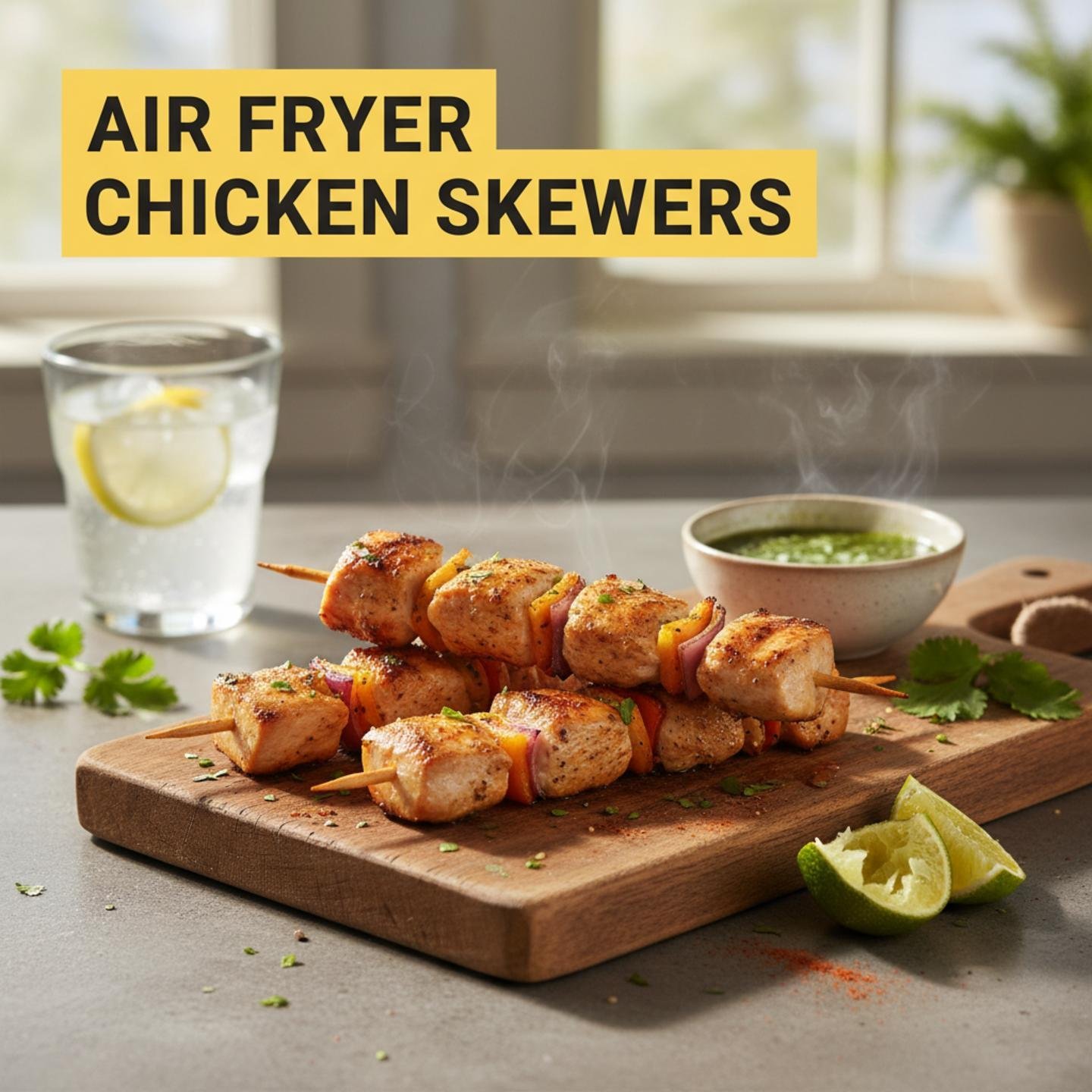 Air Fryer Chicken Skewers