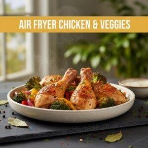 Air Fryer Chicken & Veggies