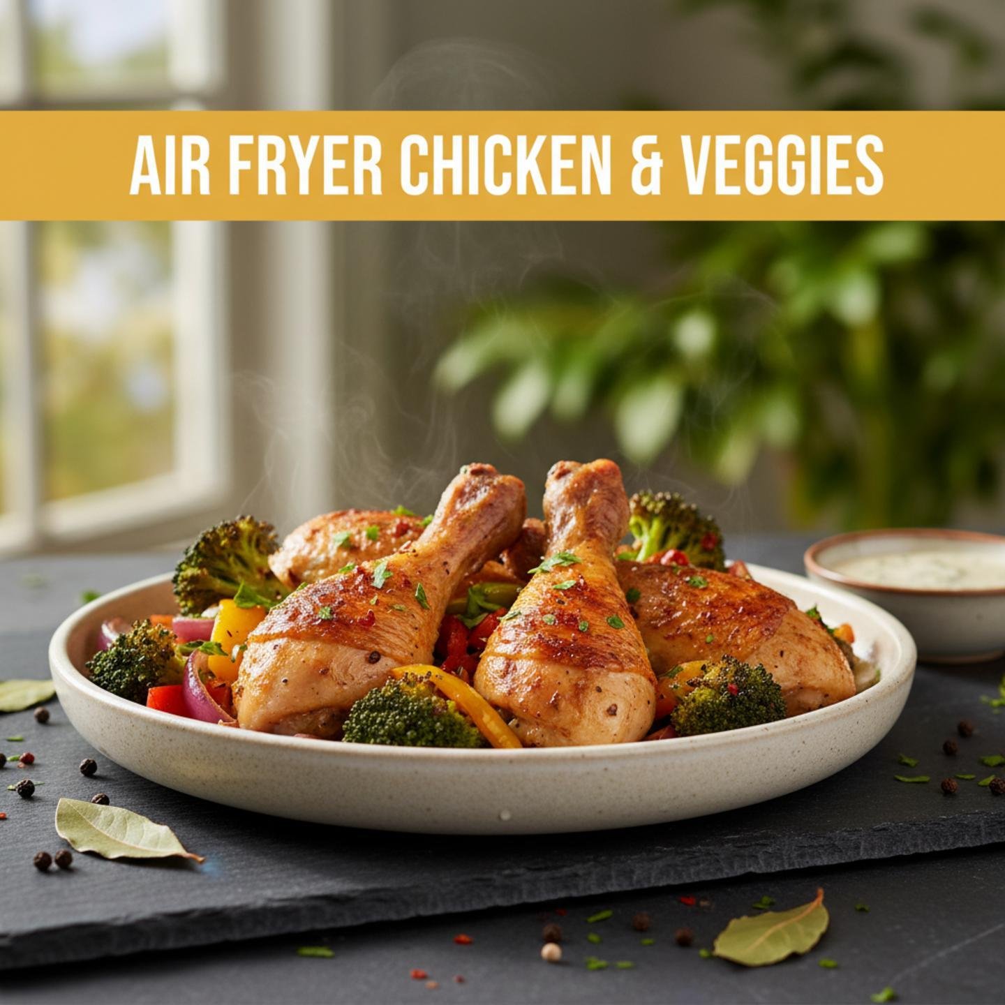 Air Fryer Chicken & Veggies