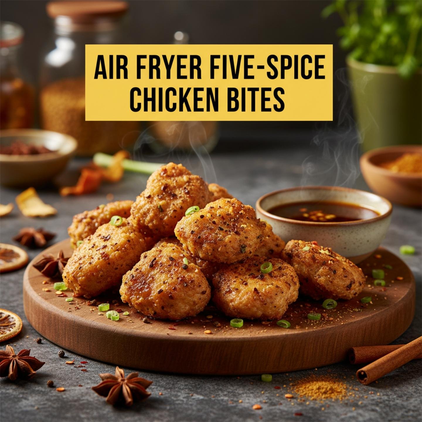 Air Fryer Five-Spice Chicken Bites