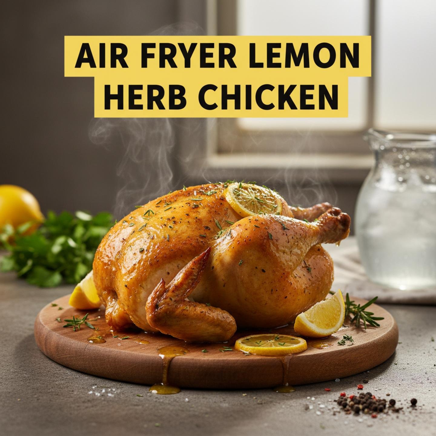 Air Fryer Lemon Herb Chicken