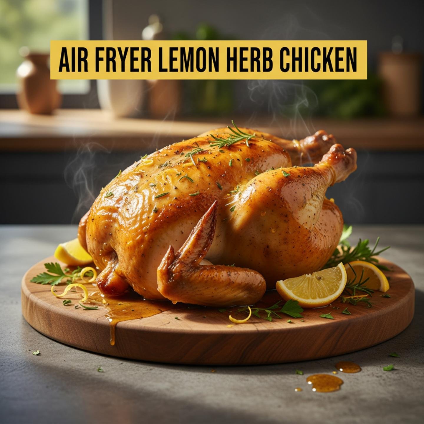 Air Fryer Lemon Herb Chicken
