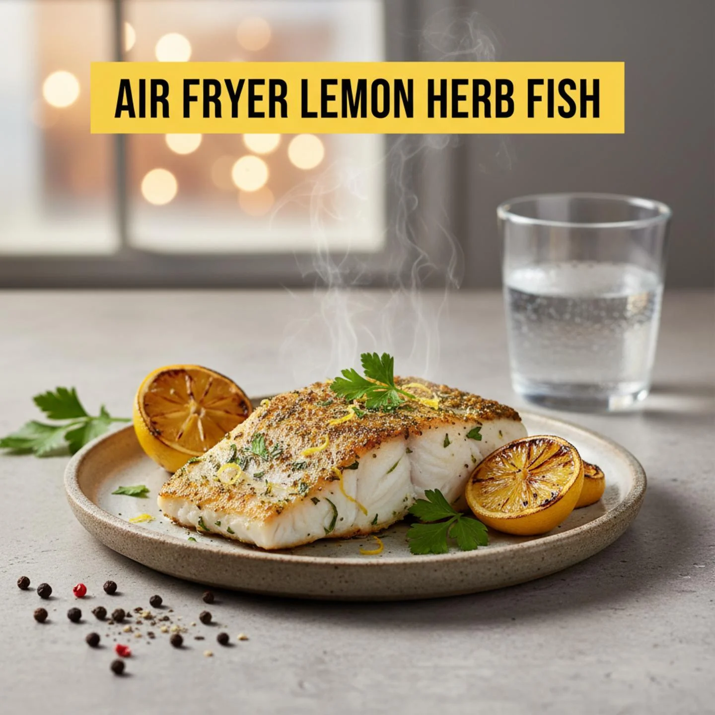 Air Fryer Lemon Herb Fish