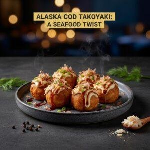 Alaska Cod Takoyaki: A Seafood Twist