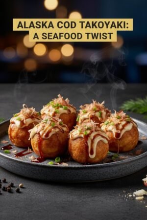 Alaska Cod Takoyaki: A Seafood Twist