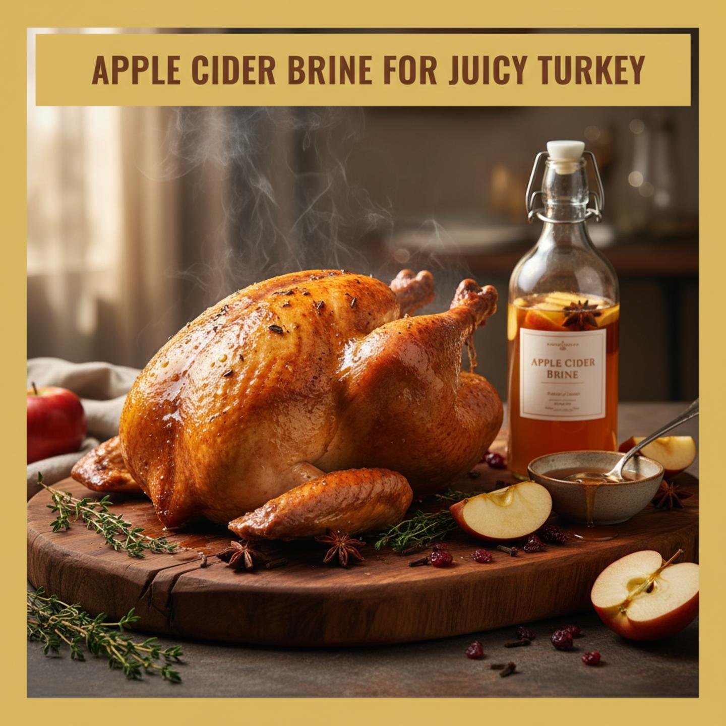 Apple Cider Brine for Juicy Turkey