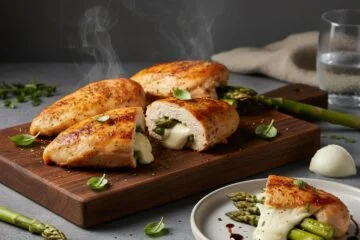 Asparagus & Mozzarella Stuffed Chicken