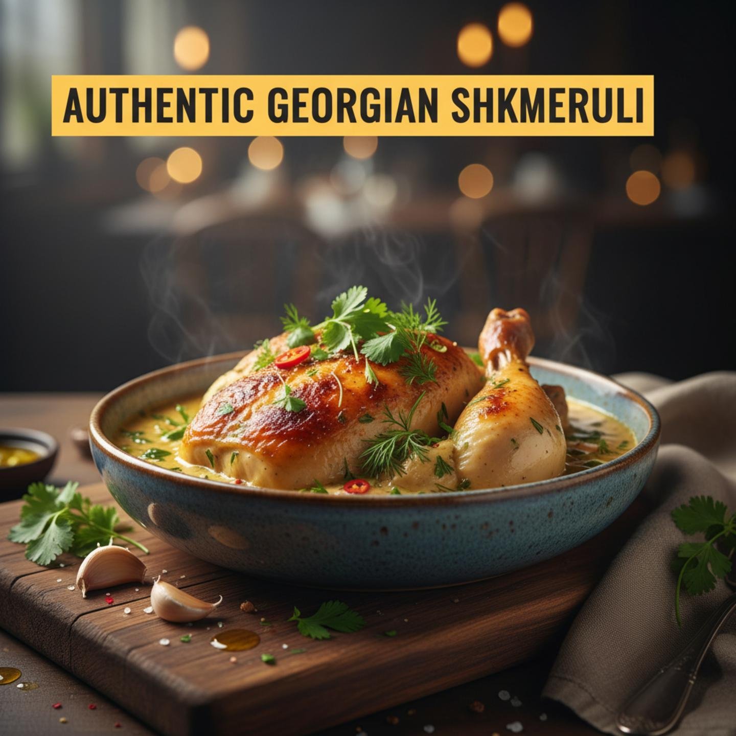 Authentic Georgian Shkmeruli