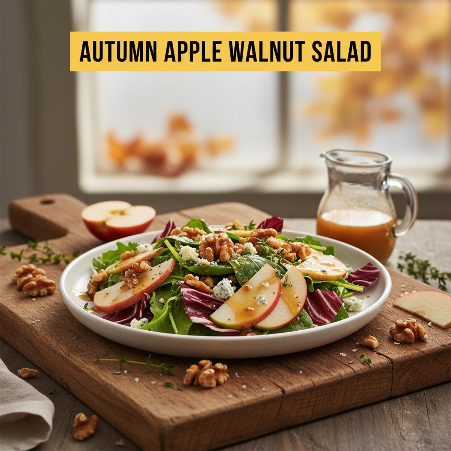 Autumn Apple Walnut Salad