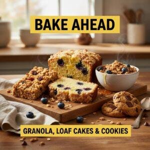 Bake Ahead: Granola, Loaf Cakes & Cookies