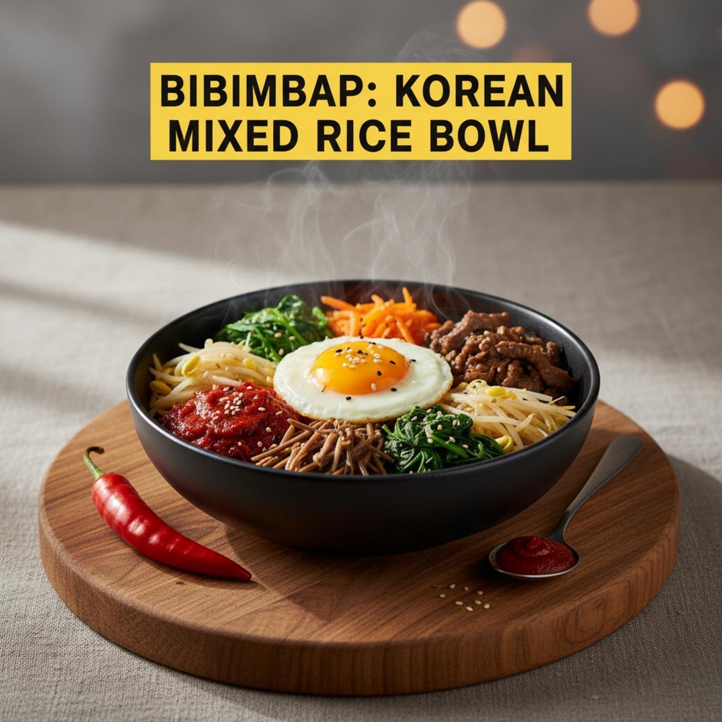 Bibimbap: Korean Mixed Rice Bowl