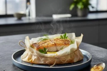 Black Cod En Papillote