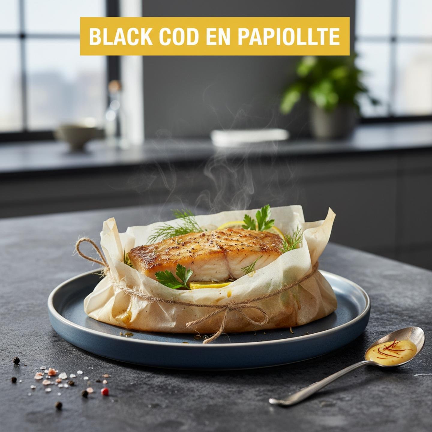 Black Cod En Papillote
