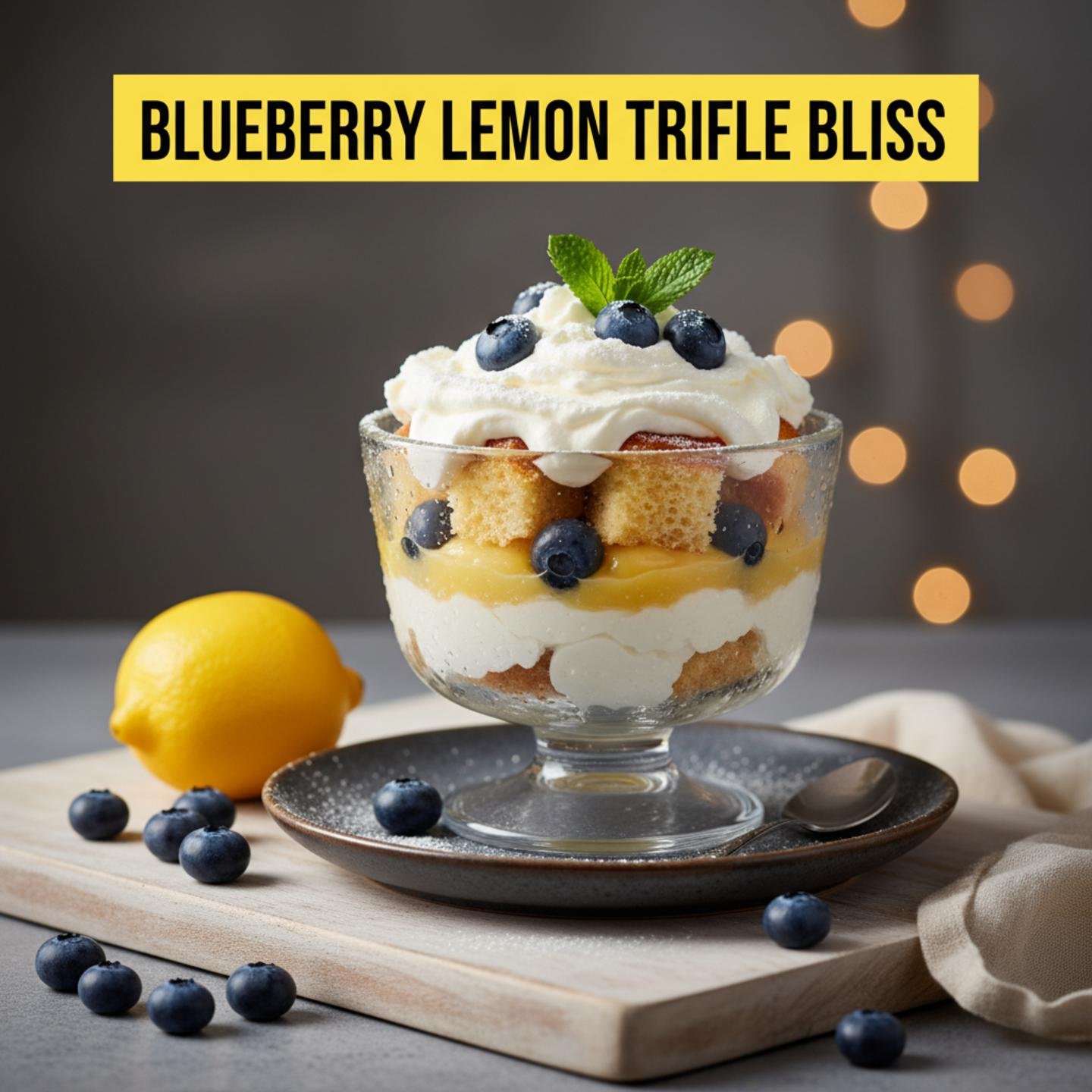 Blueberry Lemon Trifle Bliss