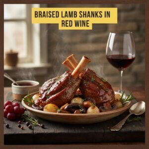 Braised Lamb Shanks in Red Wine