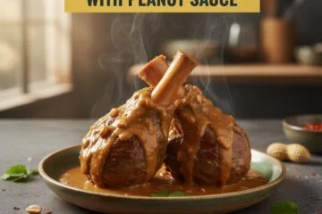 Braised Lamb Shanks with Peanut Sauce
