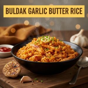 Buldak Garlic Butter Rice