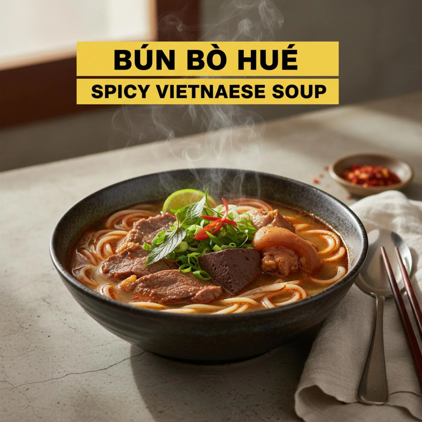 Bun Bo Hue: Spicy Vietnamese Soup