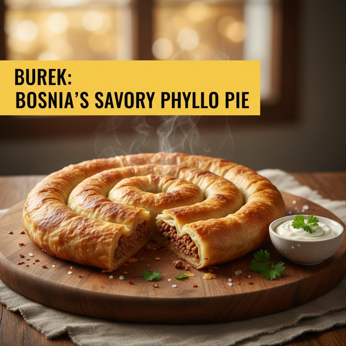 Burek: Bosnia’s Savory Phyllo Pie