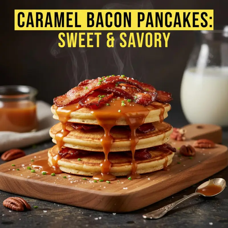Caramel Bacon Pancakes: Sweet & Savory