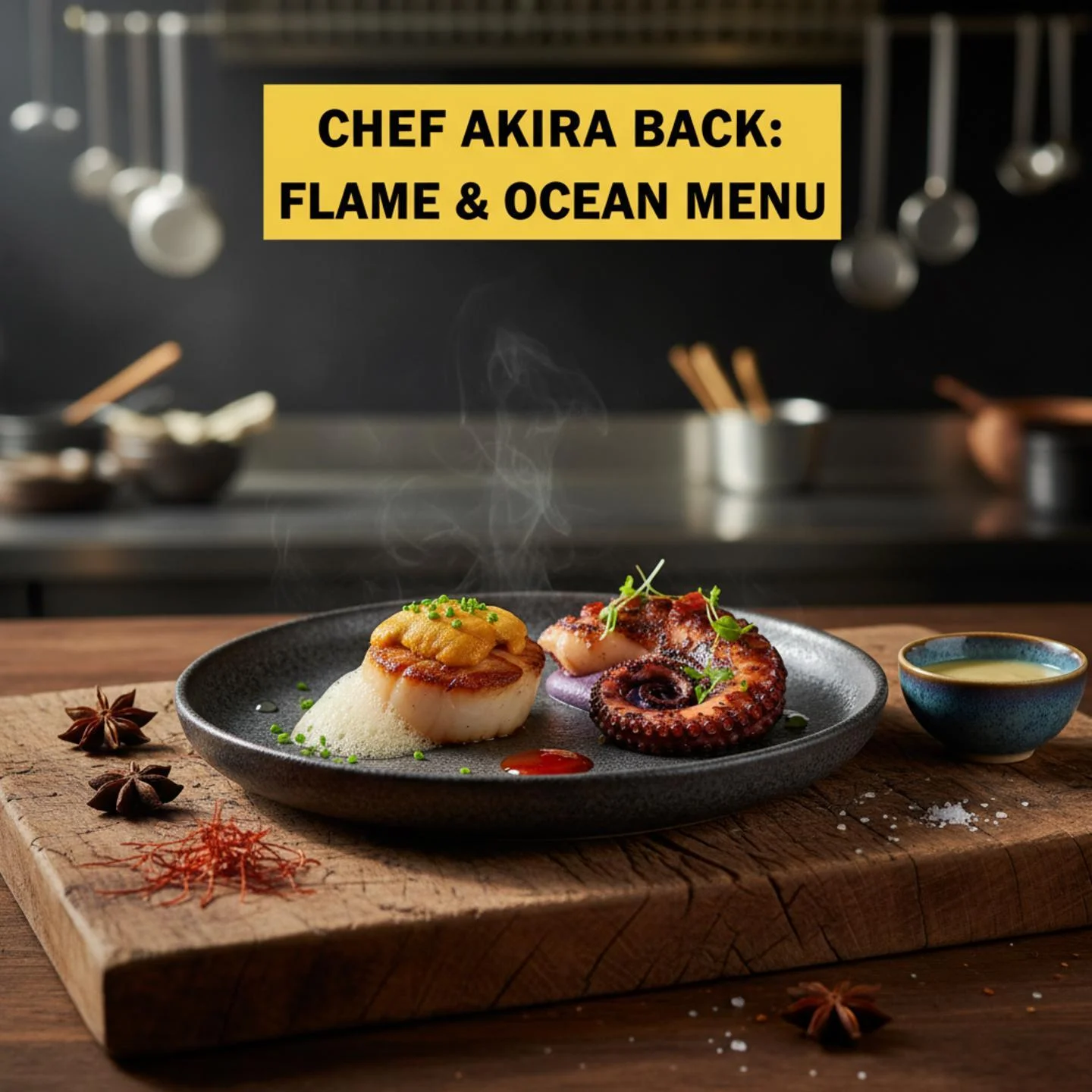 Chef Akira Back: Flame & Ocean Menu