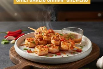 Chili Garlic Shrimp Skewers