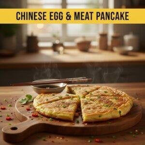 Chinese Egg & Meat Pancake