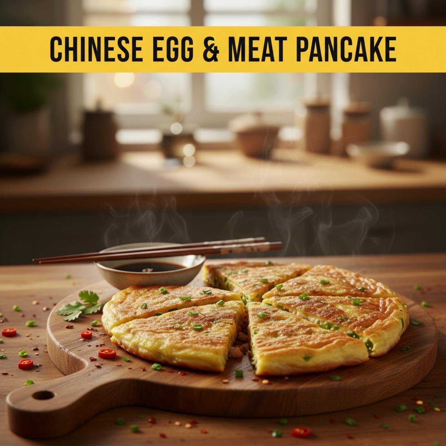 Chinese Egg & Meat Pancake