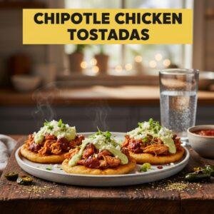 Chipotle Chicken Tostadas