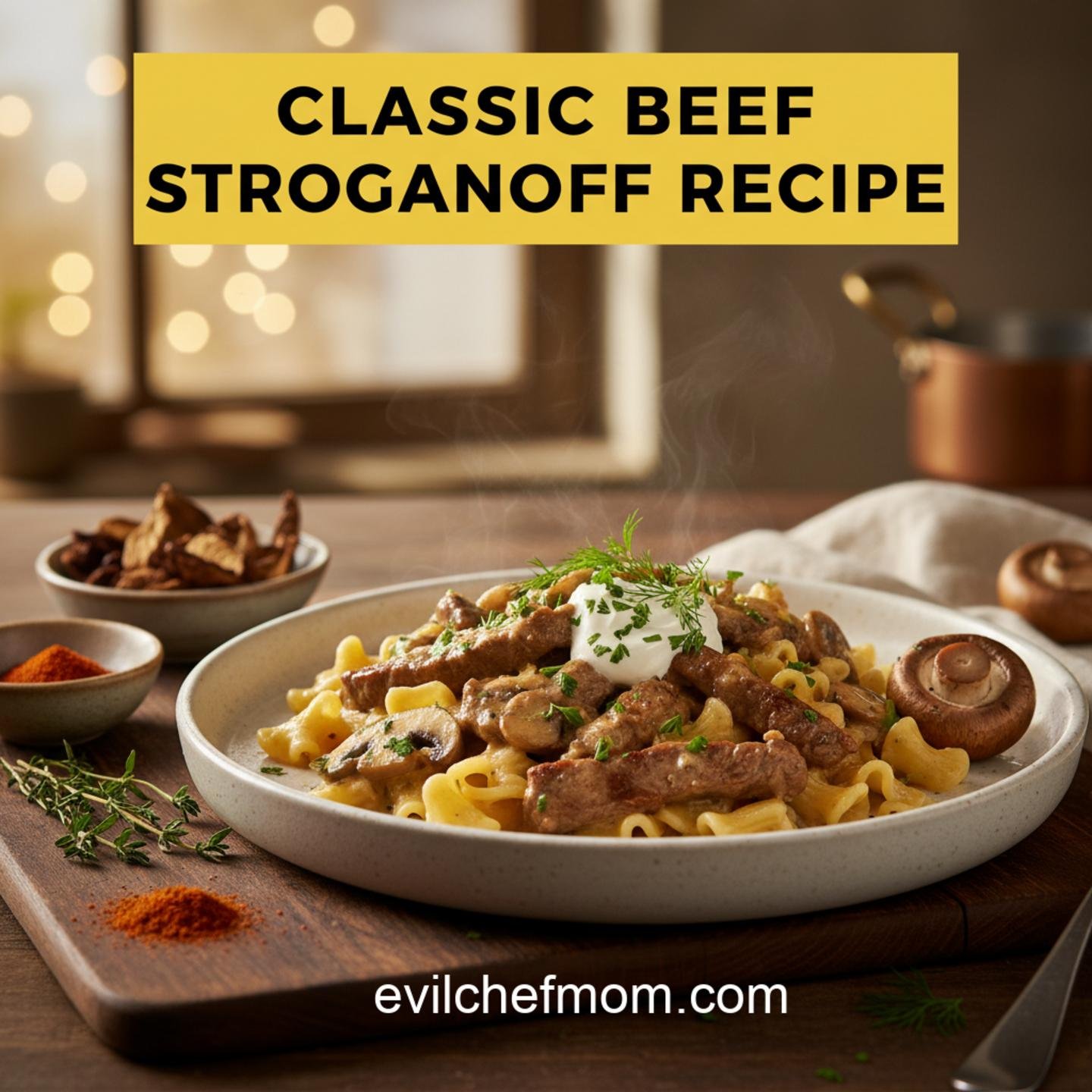 Classic Beef Stroganoff Recipe