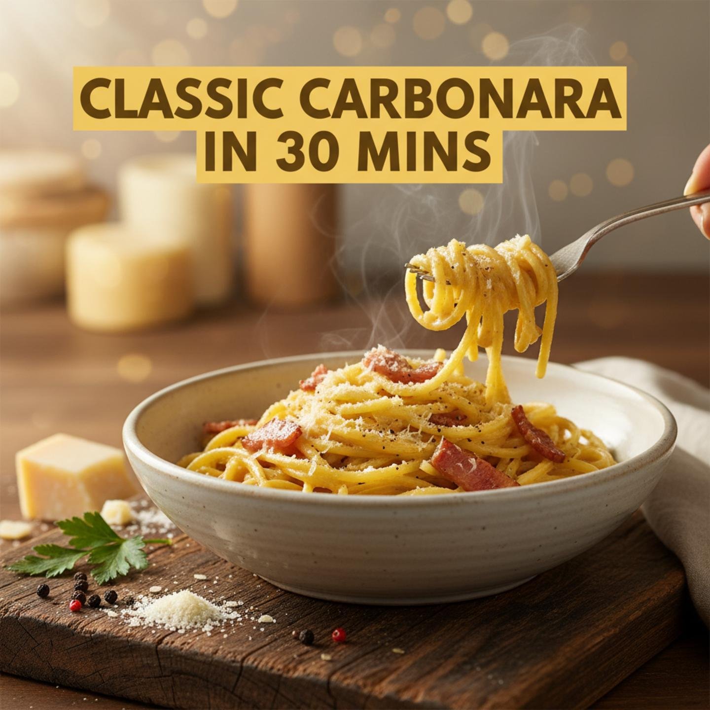 Classic Carbonara in 30 Mins