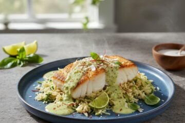Coconut Basil Lime Cod: Quick Dinner