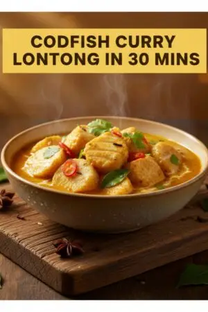 Codfish Curry Lontong in 30 Mins