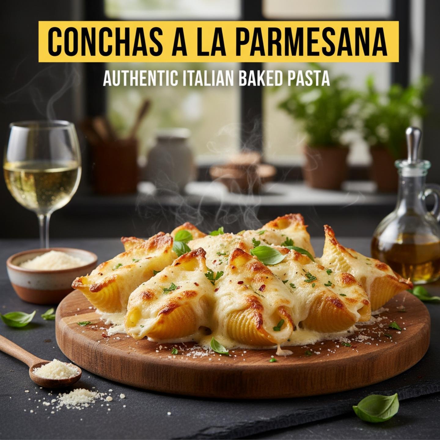 Conchas a la Parmesana