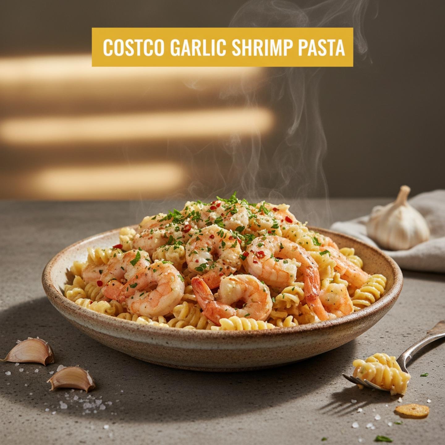 Costco Garlic Shrimp Pasta