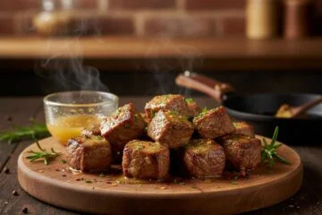 Cowboy Butter Steak Bites