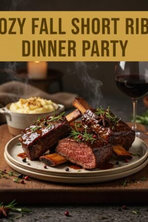 Cozy Fall Short Ribs Dinner Party