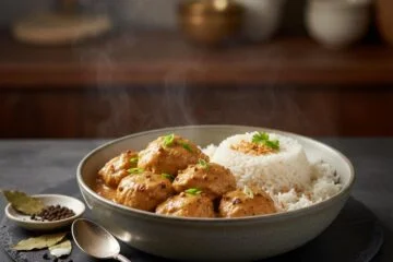 Creamy Chicken Adobo with Rice