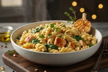 Creamy Garlic Chicken Pasta