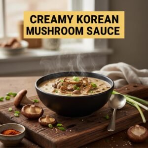 Creamy Korean Mushroom Sauce