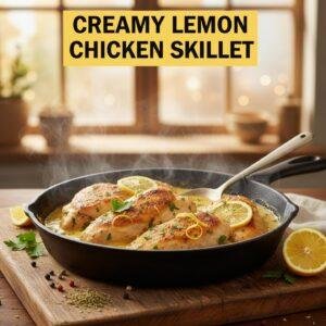 Creamy Lemon Chicken Skillet