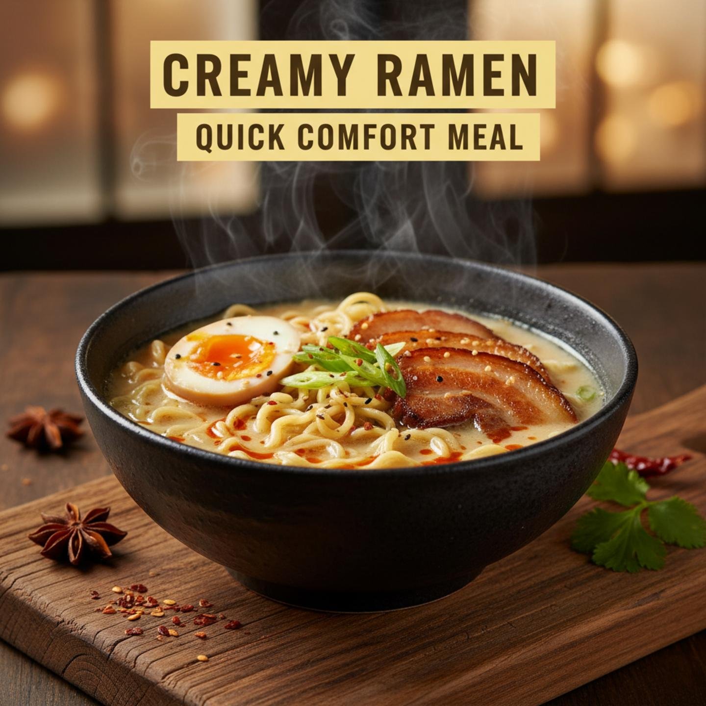 Creamy Ramen: Quick Comfort Meal