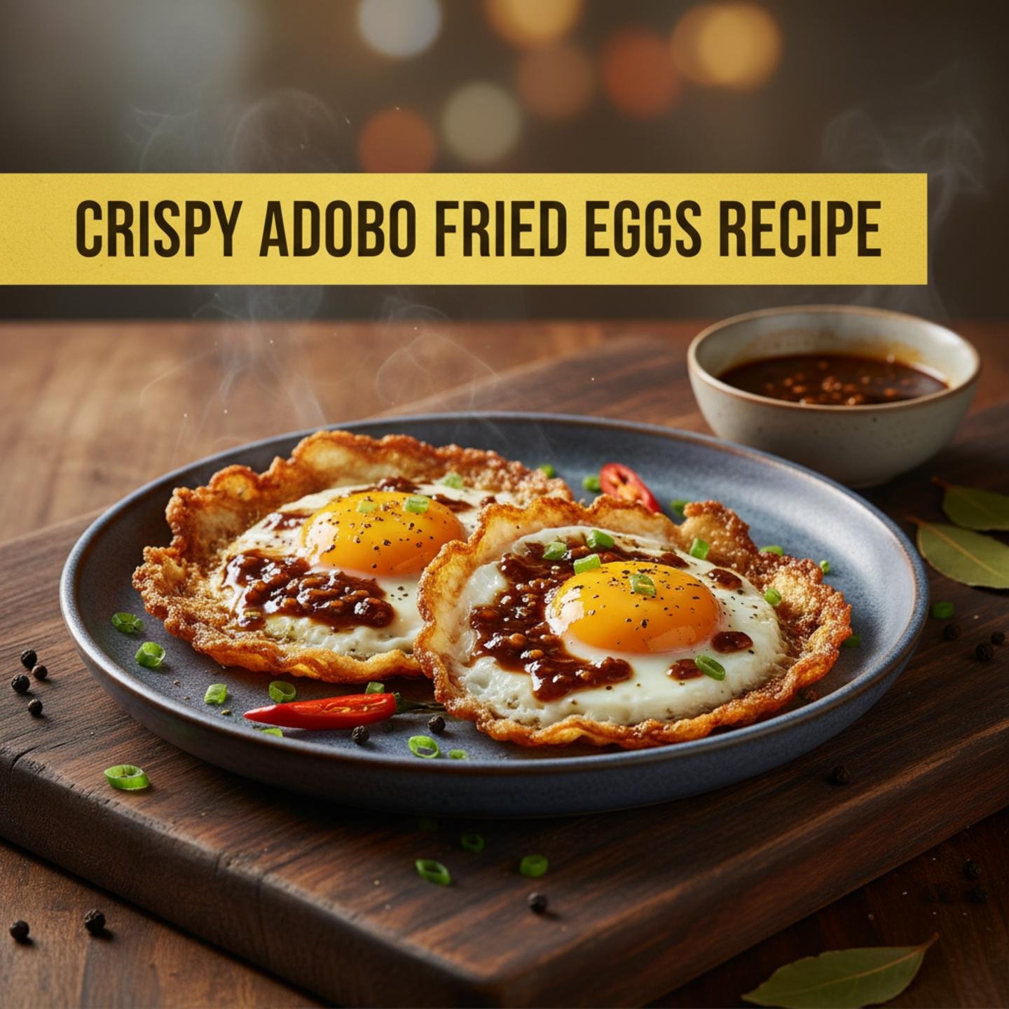 Crispy Adobo Fried Eggs Recipe