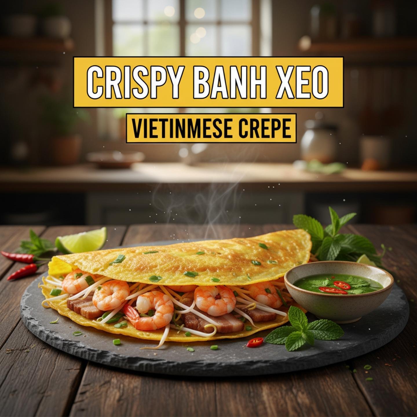 Crispy Banh Xeo: Vietnamese Crepe